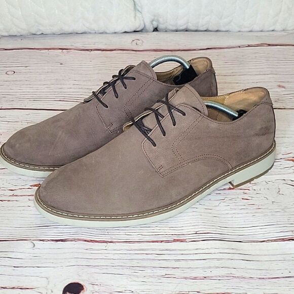 CLARK'S Leather Brown Men's Shoes Size 12 - Picture 1 of 8